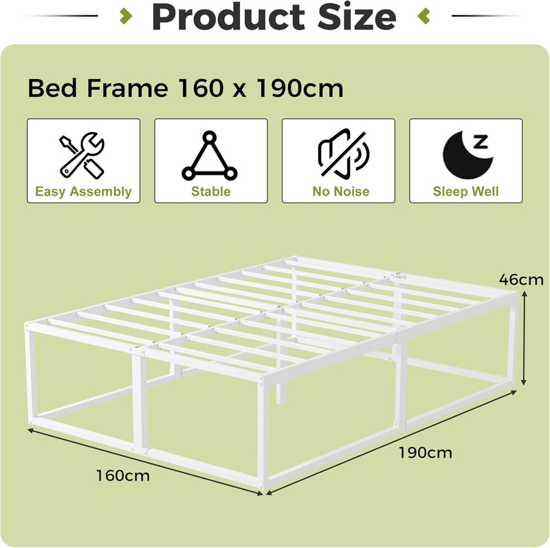 46CM High Metal Bed Frame