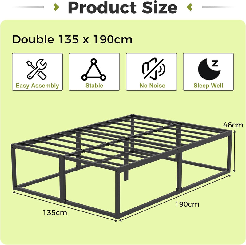 46CM High Metal Bed Frame