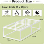 46CM High Metal Bed Frame