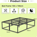 46CM High Metal Bed Frame