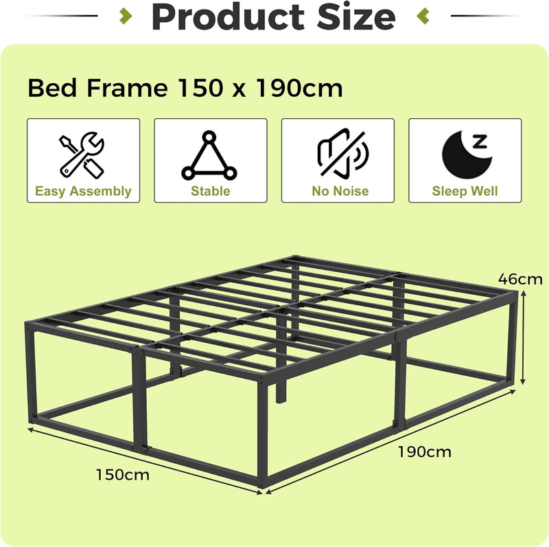 46CM High Metal Bed Frame