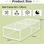 46CM High Metal Bed Frame