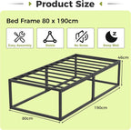 46CM High Metal Bed Frame