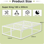 46CM High Metal Bed Frame