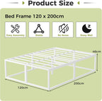 46CM High Metal Bed Frame