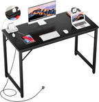 47 Inch Gaming Desk with Power Outlets LED