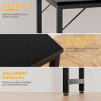 47 Inch Gaming Desk with Power Outlets LED