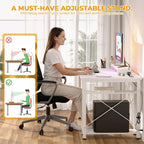 47 Inch Gaming Desk with Power Outlets LED