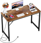 47 Inch Gaming Desk with Power Outlets LED