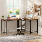 47 Inch Gaming Desk with Power Outlets LED