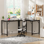 47 Inch Gaming Desk with Power Outlets LED