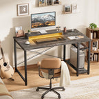 47 Inch Gaming Desk with Power Outlets LED