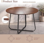 47'' Round Dining Table Modern Wooden Kitchen Tables