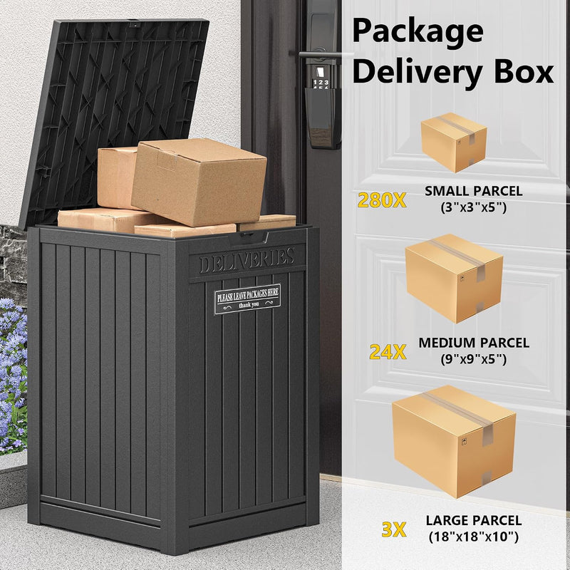 48 Gallon Resin Package Delivery Box for Outside