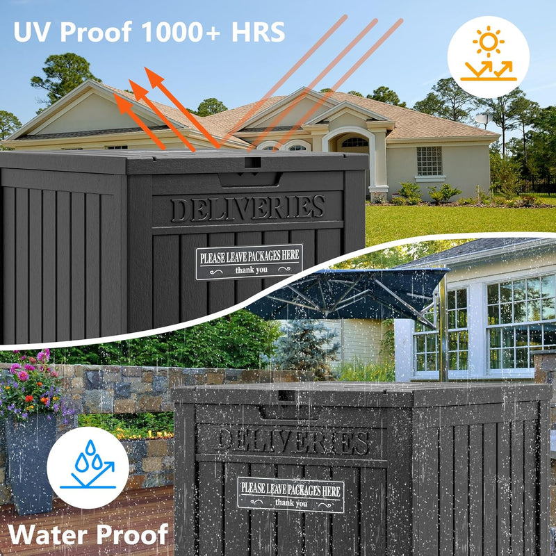 48 Gallon Resin Package Delivery Box for Outside