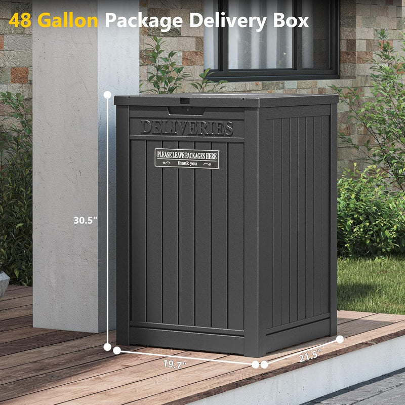 48 Gallon Resin Package Delivery Box for Outside
