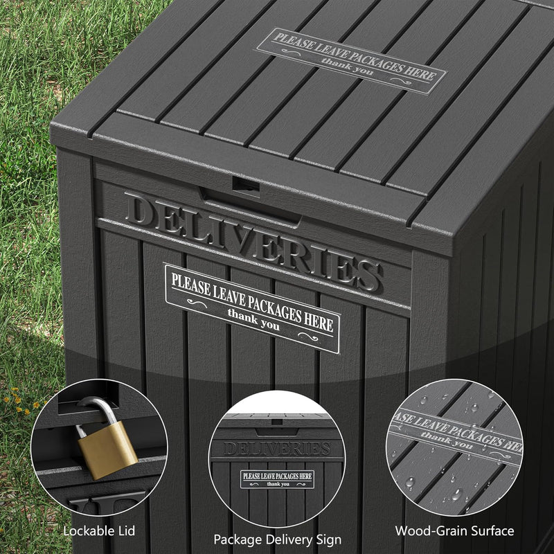 48 Gallon Resin Package Delivery Box for Outside