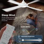 48 Inch Ceiling Fans with Lights Fan Remote