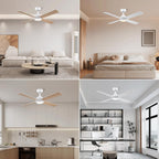 48 Inch Ceiling Fans with Lights Fan Remote