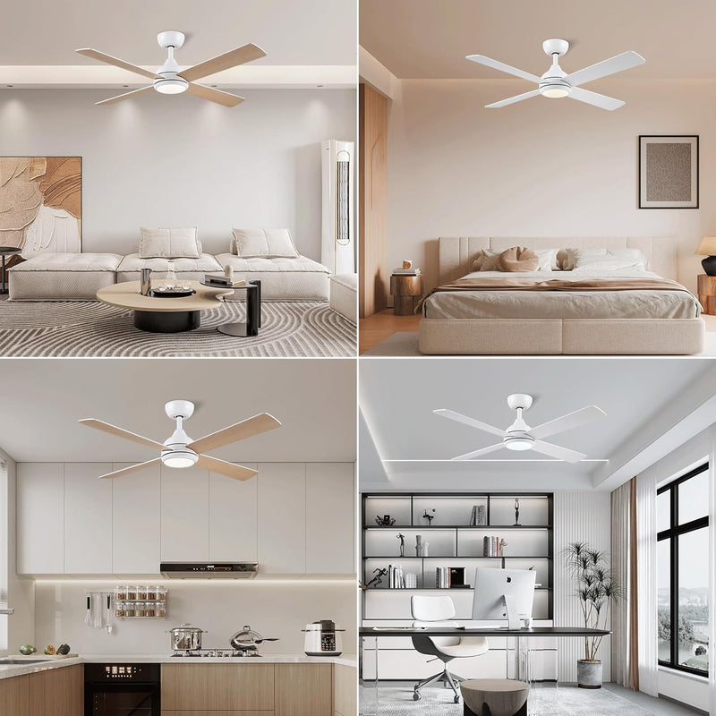 48 Inch Ceiling Fans with Lights Fan Remote