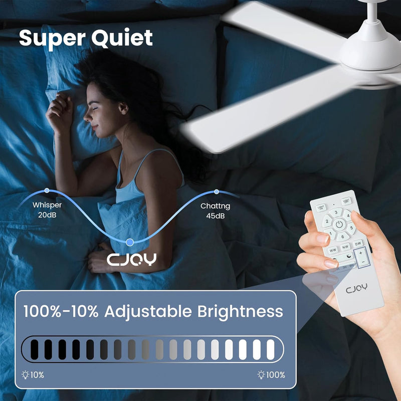 48 Inch Ceiling Fans with Lights Fan Remote