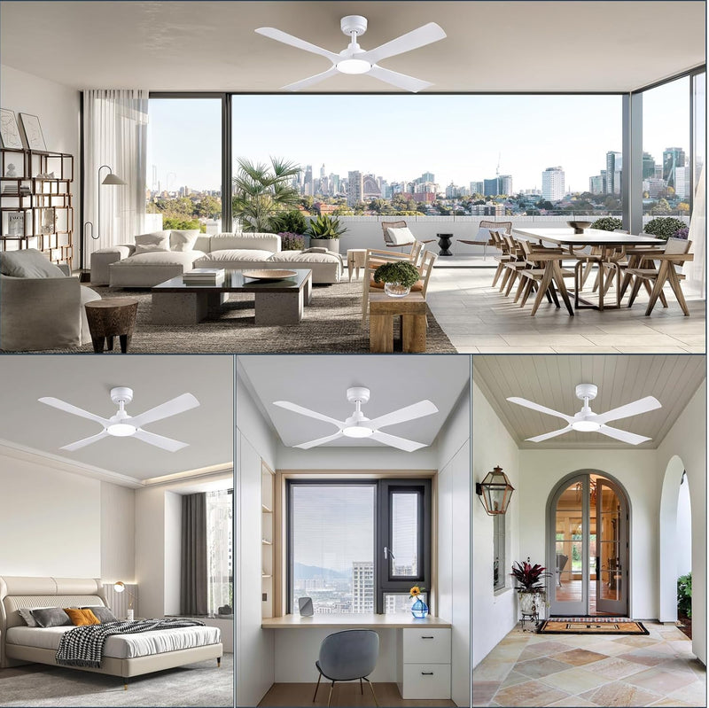 48 Inch Ceiling Fans with Lights Fan Remote