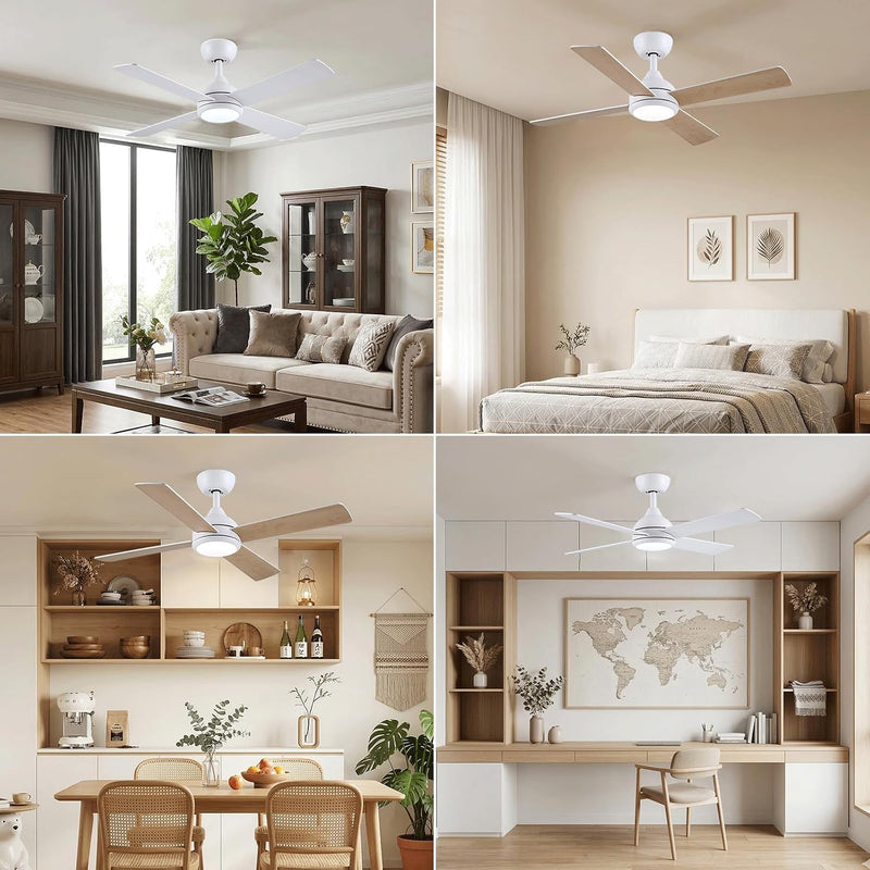 48 Inch Ceiling Fans with Lights Fan Remote