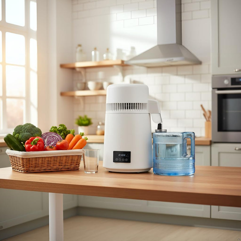 4L Water Distiller with Reservation Auto-Off 750W Distilled
