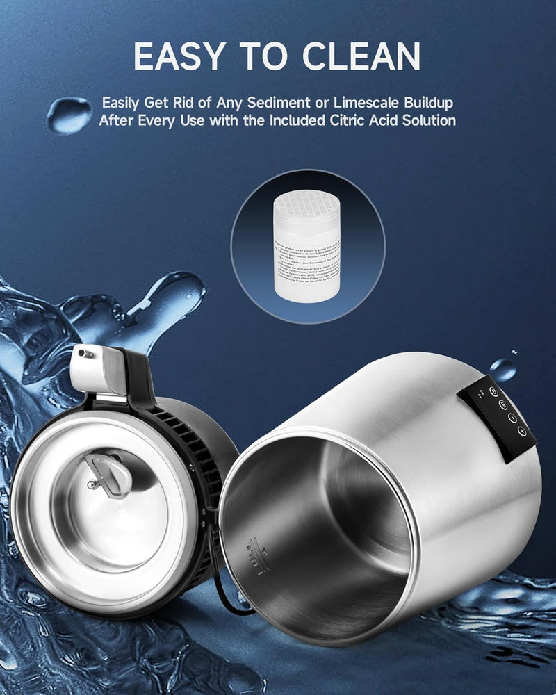 4L Water Distiller with Reservation Auto-Off 750W Distilled