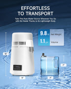 4L Water Distiller with Reservation Auto-Off 750W Distilled