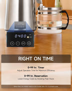 4L Water Distiller with Reservation Auto-Off 750W Distilled