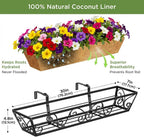 4pcs 60.9CM 24in Metal Window Box