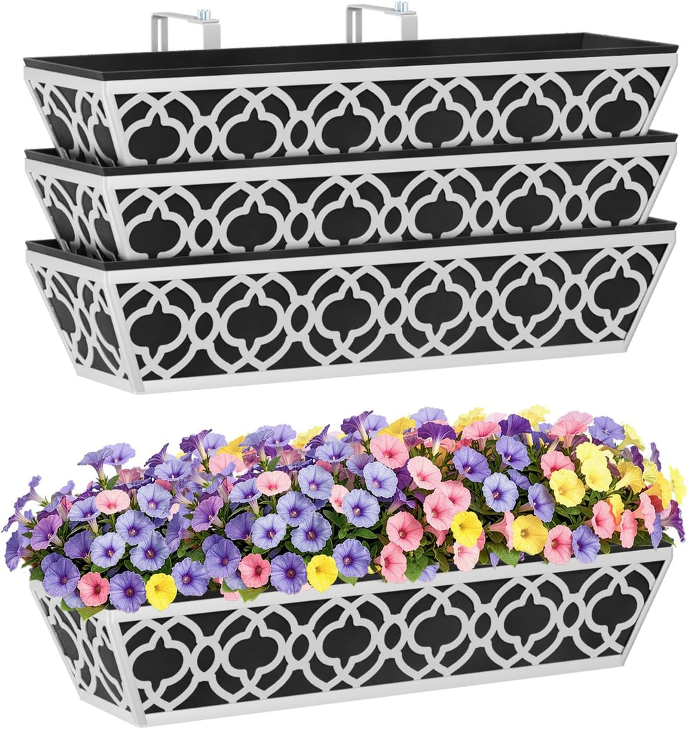 4pcs 60.9CM 24in Metal Window Box