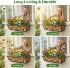 4pcs 60.9CM 24in Metal Window Box