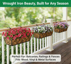 4pcs 60.9CM 24in Metal Window Box