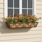 4pcs 60.9CM 24in Metal Window Box