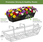 4pcs 76.2CM 30in Large Wall Trough Rail Planters