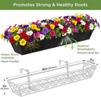 4pcs 76.2CM 30in Large Wall Trough Rail Planters