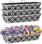 4pcs 76.2CM 30in Large Wall Trough Rail Planters