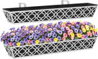 4pcs 76.2CM 30in Large Wall Trough Rail Planters
