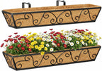 4pcs 76.2CM 30in Large Wall Trough Rail Planters