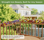 4pcs 76.2CM 30in Large Wall Trough Rail Planters