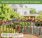 4pcs 76.2CM 30in Large Wall Trough Rail Planters