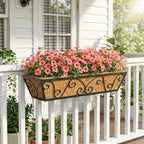 4pcs 76.2CM 30in Large Wall Trough Rail Planters