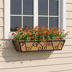 4pcs 76.2CM 30in Large Wall Trough Rail Planters