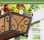 4pcs 76.2CM 30in Large Wall Trough Rail Planters