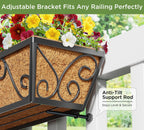 4pcs 76.2CM 30in Large Wall Trough Rail Planters