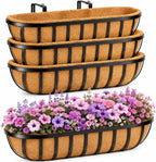 4pcs 76.2CM 30in Large Wall Trough Rail Planters