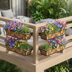 4pcs 76.2CM 30in Large Wall Trough Rail Planters