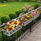 4pcs 76.2CM 30in Large Wall Trough Rail Planters